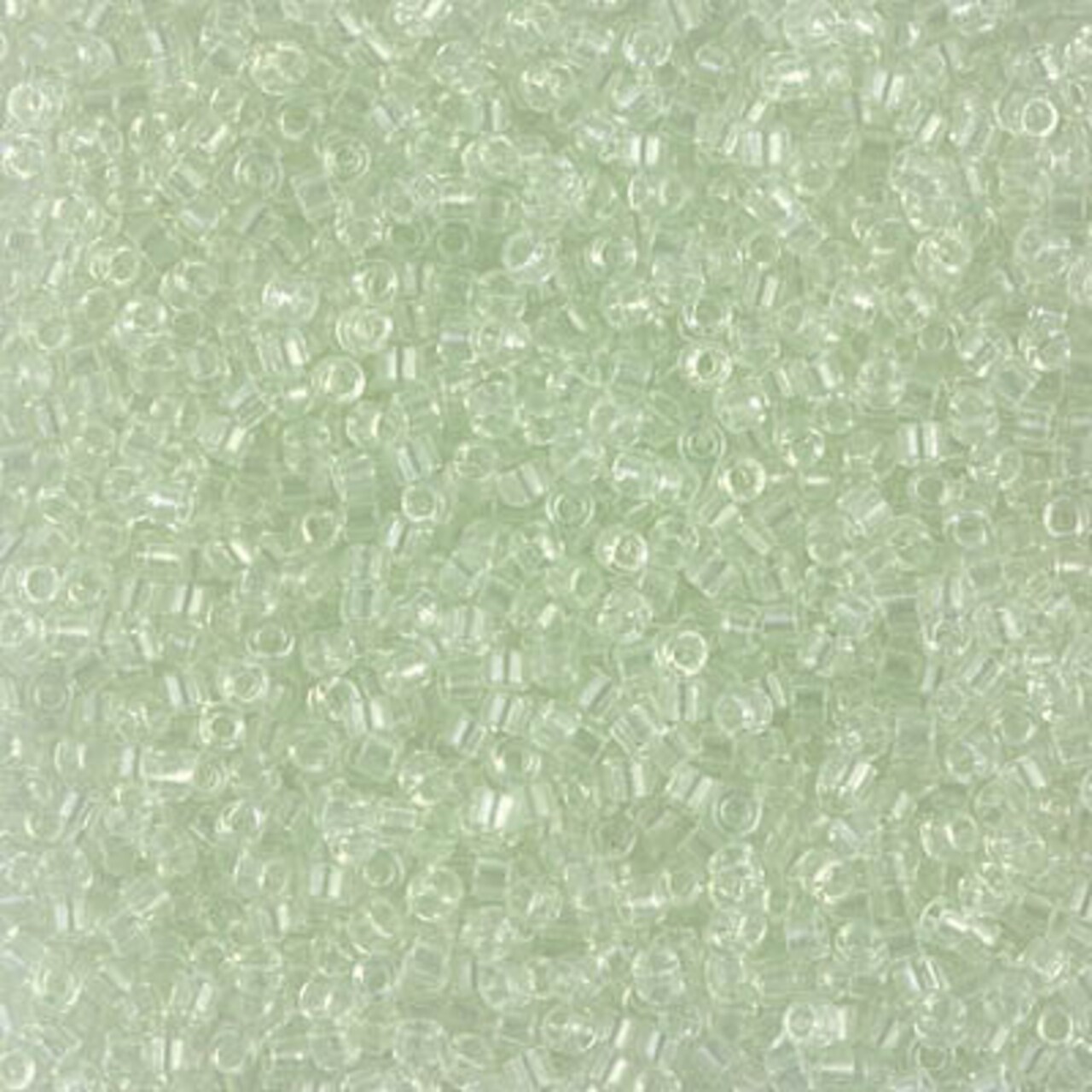 Miyuki Delica Bead 11/0, DB1404, Transparent Pale Green Mist, 5 grams
